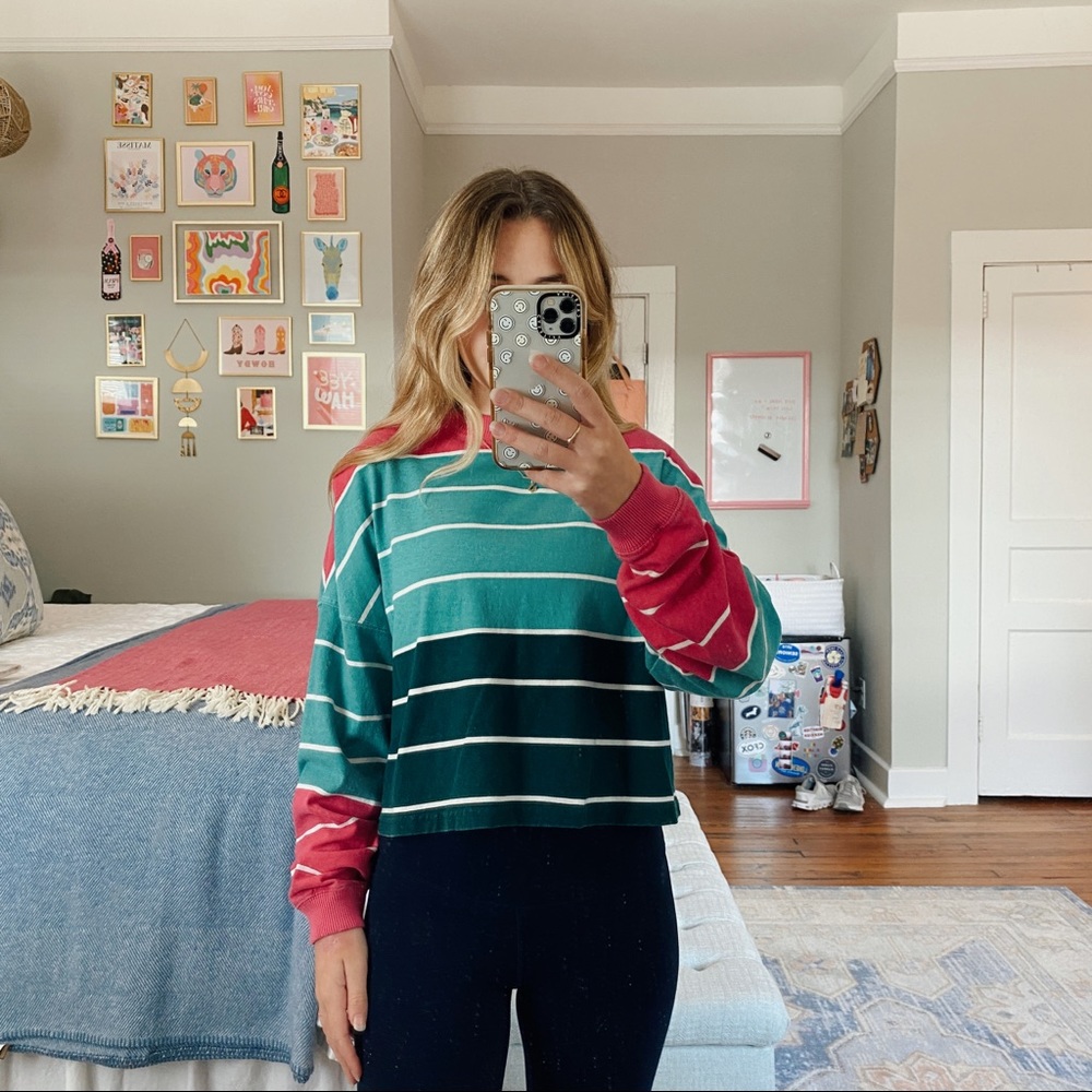 Urban Outfitters Striped Long-Sleeve Tee